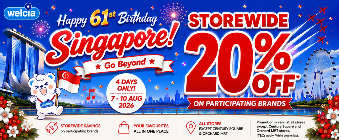 🇸🇬 Go Beyond this National Day with bigger savings at Welcia! 🎉
