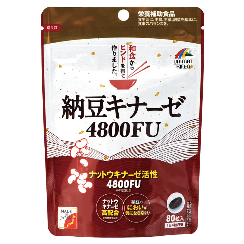 Unimat Riken Nattokinase 4800FU 80tabs (126735)