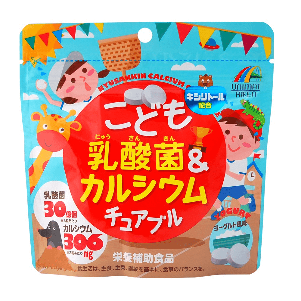 UNIMAT RIKEN Lactic Acid & Calcium For Kids 90 Tabs (112310)
