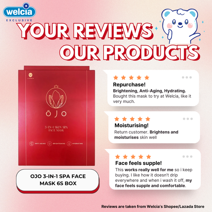 OJO 3-in-1 Spa Face Mask 6s Box (126955)